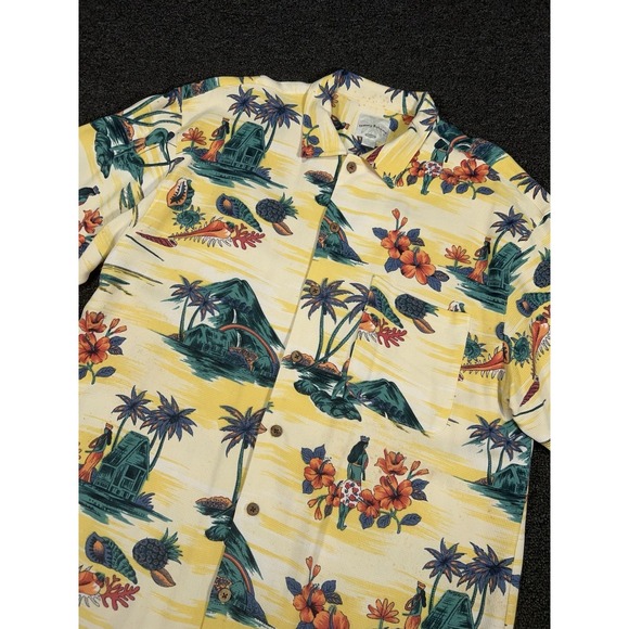 Tommy Bahama Other - Tommy Bahama Shirt Men's XL Floral Hula Girl Hawaiian Silk Aloha Tropical Relax